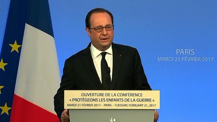 Ouverture de la conférence internationale « Protégeons les enfants de la guerre »