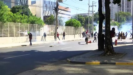 Police clash with anti-austerity protesters in Brazil