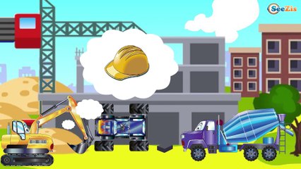 Truck and Crane - A House Building - Trucks and Cars for children - Video for kids. Episode 59