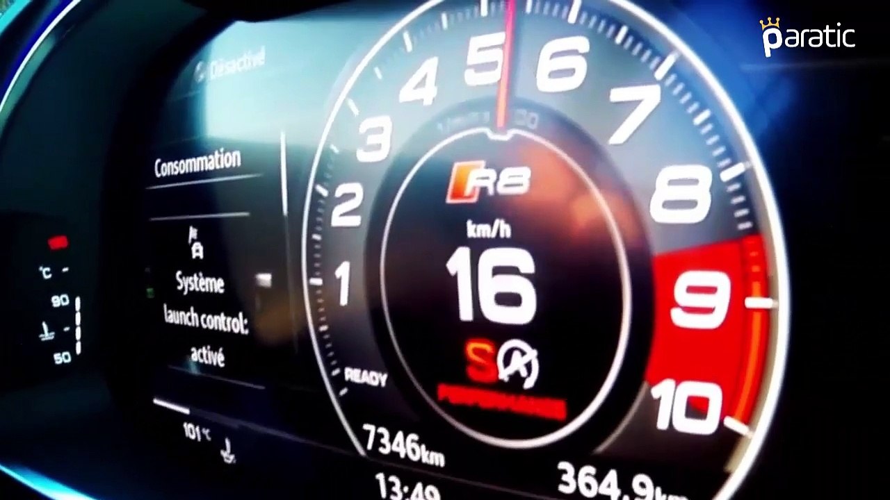 Audi R8'den 300 Km/h Ulaşan Motor Performansı