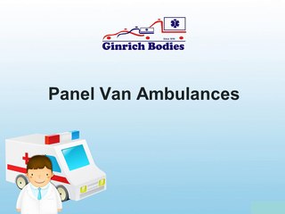 Panel Van Ambulances