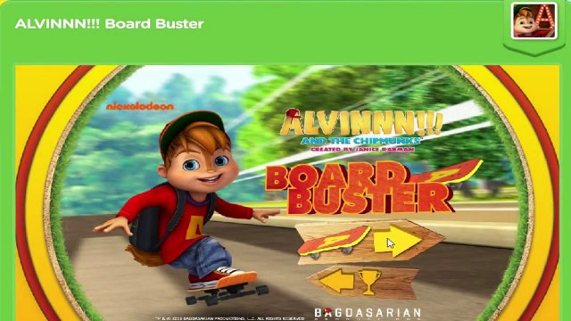 Alvin and the Chipmunks - ALVINNN!!! Board Buster - Nick Jr. Games - HD