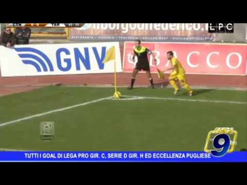 Tutti i goal di Lega Pro gir. C, Serie D gir. H ed Eccellenza pugliese 20/02/2017