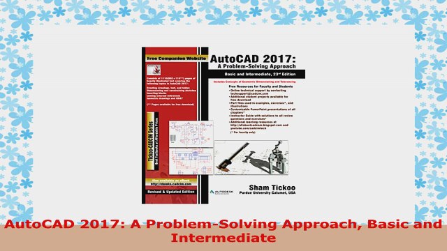 READ ONLINE AutoCAD 2017 A ProblemSolving Approach Basic and Intermediate