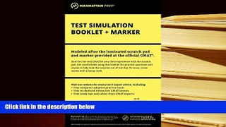 Popular Book  Manhattan GMAT Test Simulation Booklet w/ Marker  For Full