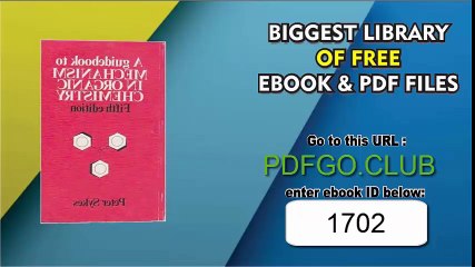 A Guide Book to Mechanism in Organic Chemistry 5 Sub Edition