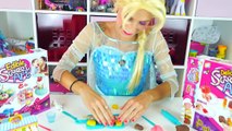 Congelados Elsa Comestibles arco iris helado y Play Doh Hamburguesa de la Princesa de Disney en la Vida Real
