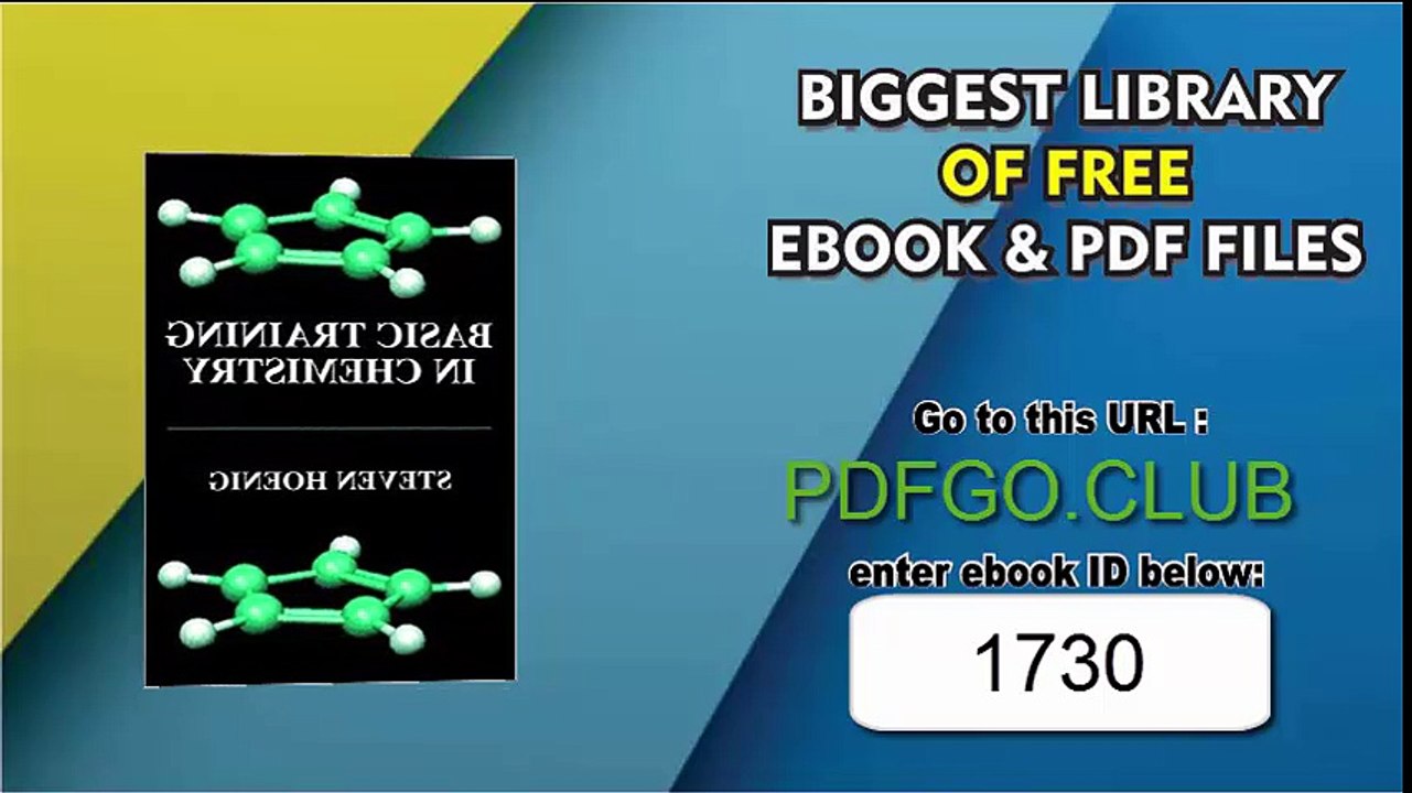 Basic Training in Chemistry 2001st Edition