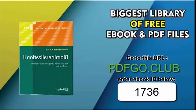 Biomineralization II_ Mineralization Using Synthetic Polymers and Templates (Topics in Current Chemistry) 2007th Edition