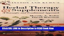 eBook Free Winston   Kuhn s Herbal Therapy and Supplements: A Scientific and Traditional Approach