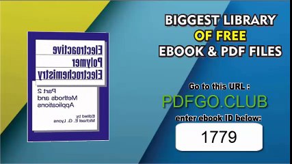 Electroactive Polymer Electrochemistry_ Part 2_ Methods and Applications (Archaeology) 1996th Edition