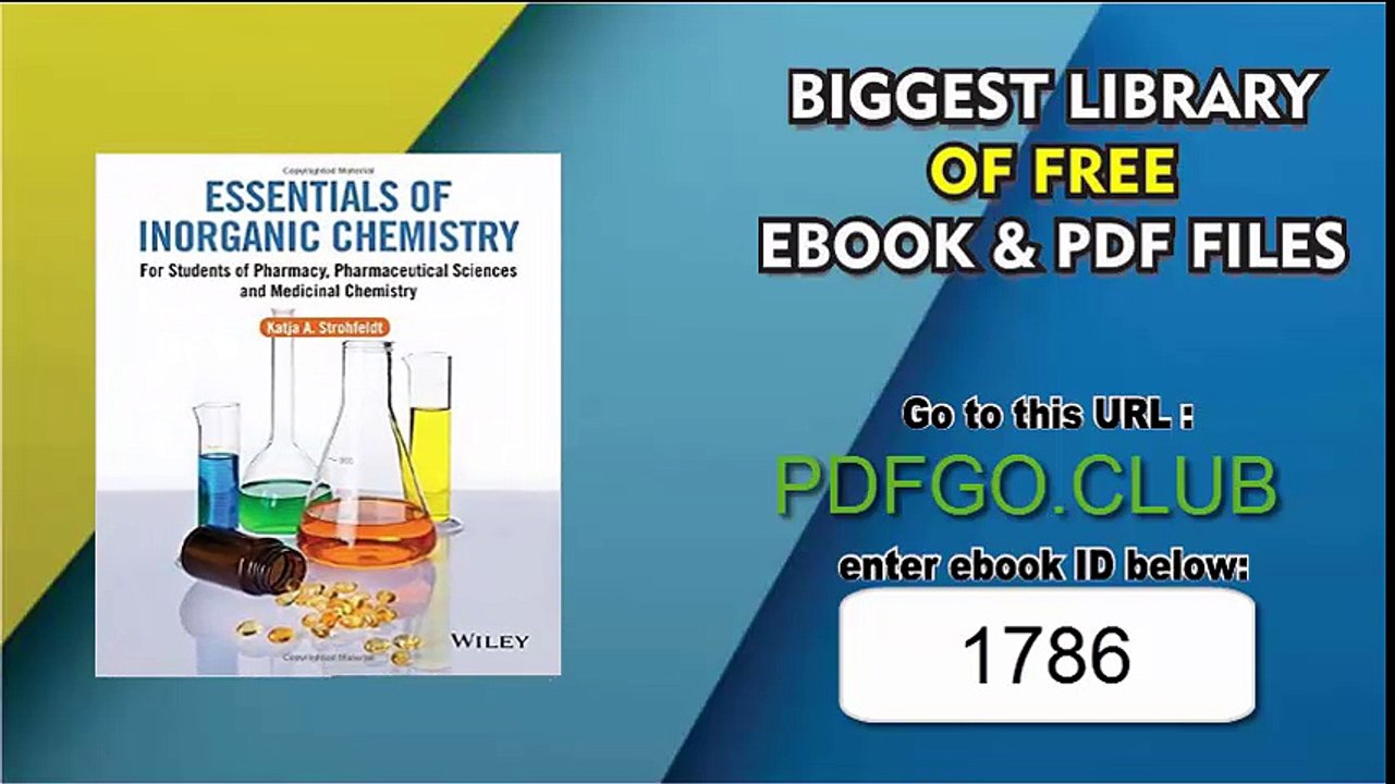 Essentials of Inorganic Chemistry_ For Students of Pharmacy, Pharmaceutical Sciences and Medicinal Chemistry 1st Edition