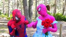 Spiderman Identity Revealed in Real life w Pink Spidergirl, Frozen Elsa Arrested Superhero
