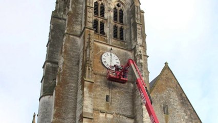 Maignelay-Montigny : un nouveau cadran sur le clocher de l'église
