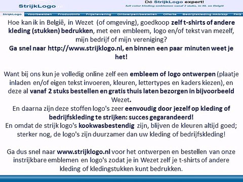 Zelf kleding bedrukken Wezet