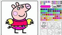 Свинка Пеппа - #раскраска_1 Peppa Pig Свинка Пеппа и Сьюзи пришли в одинаковых платьях на