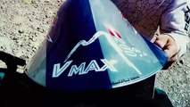 Max Stöckl monte à 167 km/h et bat le record du monde de vitesse en VTT .