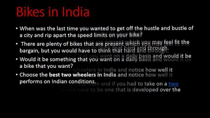 Pick the ‘best of the best’ two wheeler in India