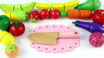 Vegetable Play Dough | Learn Play Doh Vegetables Clay Pictures - Velcro Cutting Toy for Ki