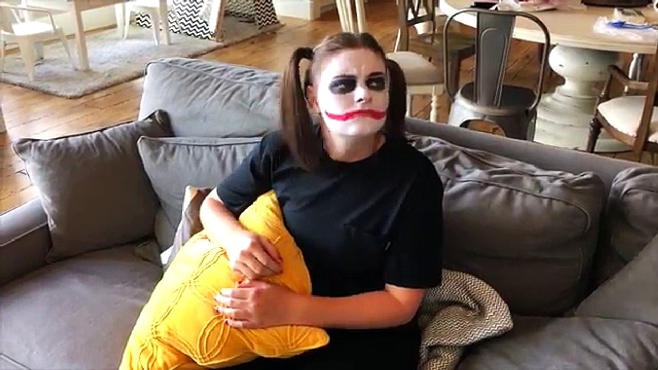 Bad Baby Joker Girl Gets BLACK EYE IN WEDGIE PRANK! Bad Baby Victoria w/Spiderman in Real