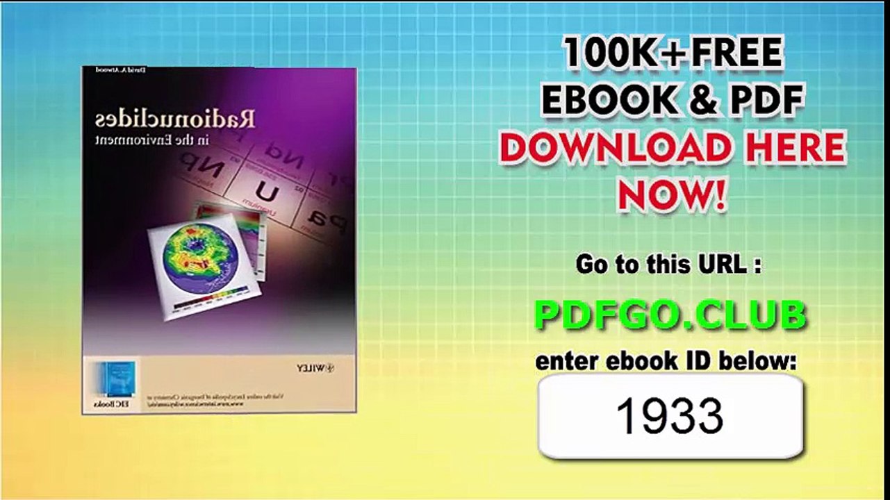 Radionuclides in the Environment 1st Edition