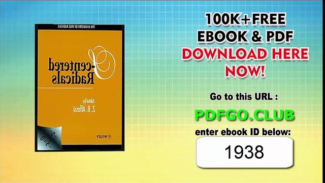 S-Centered Radicals (The Chemistry of Free Radicals) 1st Edition