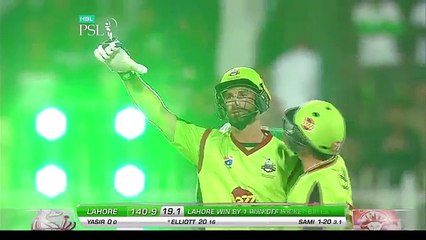PSL 2017 Match 14- Lahore Qalandars Winning Moments