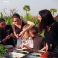 Angelina Jolie cuisinent des scorpions et des araignées avec ses enfants