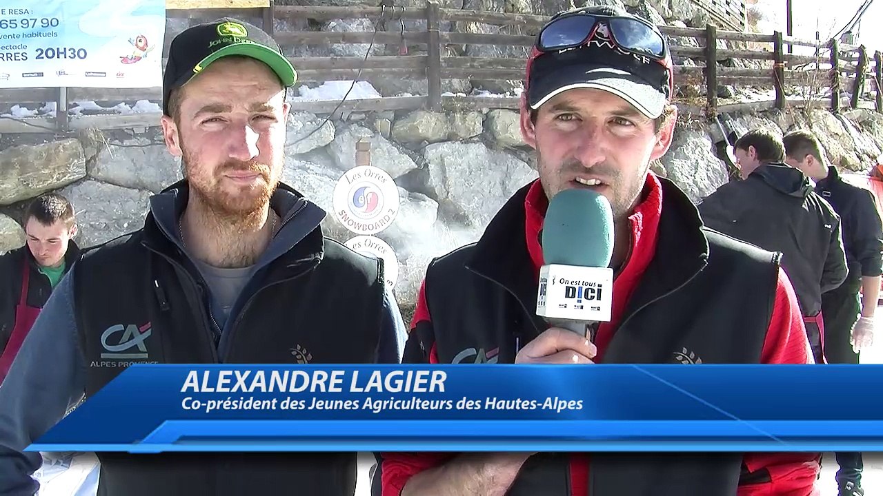 Alpes du Sud : les Jeunes Agriculteurs font goûter leurs viandes à la station des Orres !