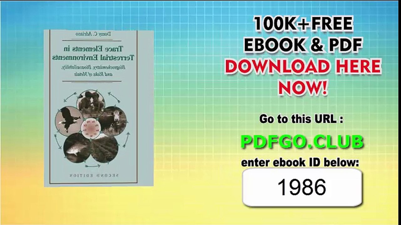 Trace Elements in Terrestrial Environments_ Biogeochemistry, Bioavailability, and Risks of Metals 2nd Edition