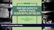 Best Ebook  Research Writing Simplified: A Documentation Guide (7th Edition)  For Trial