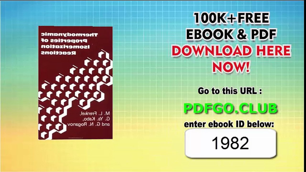 Thermodynamic Properties Of Isomerization Reactions