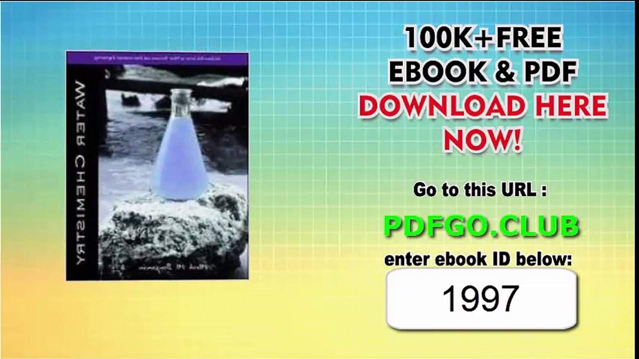 Water Chemistry International Edition