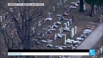 US - Surge of anti-semitism sparks concern after the vandalization of a Jewish cemetery in Missouri
