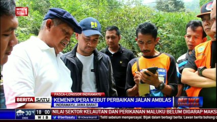 Jalan Amblas di Kuningan Diperbaiki