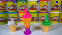 Play Doh Rainbow Ice Cream Kinder Surprise Eggs Frozen Egg Huevos Sorpresa Helados Plastil