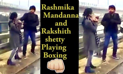 Rashmika boxing with Rakshith shetty @ germany