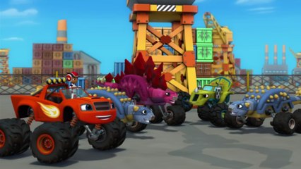 Blaze et les Monster Machines | Les voitures dinosaures | NICKELODEON JUNIOR
