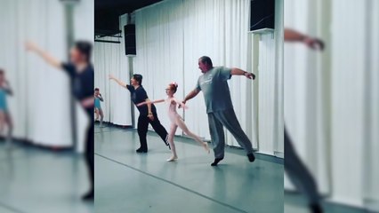 Download Video: Dad Hilariously Try Ballet With Their Kids