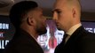Rory Macdonald and Paul Daley face off at the Bellator 179 press conference in London