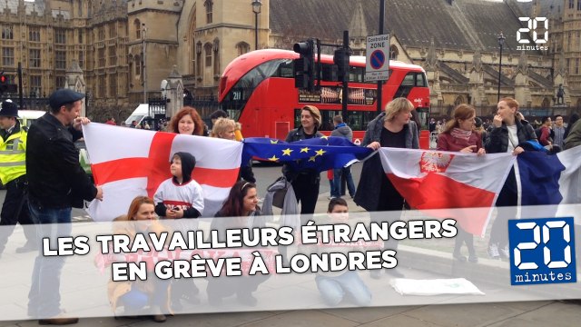 Les travailleurs étrangers en grève à Londres pour défendre leurs droits