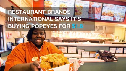 Burger King owner will buy Popeyes chain for $1.8 billion