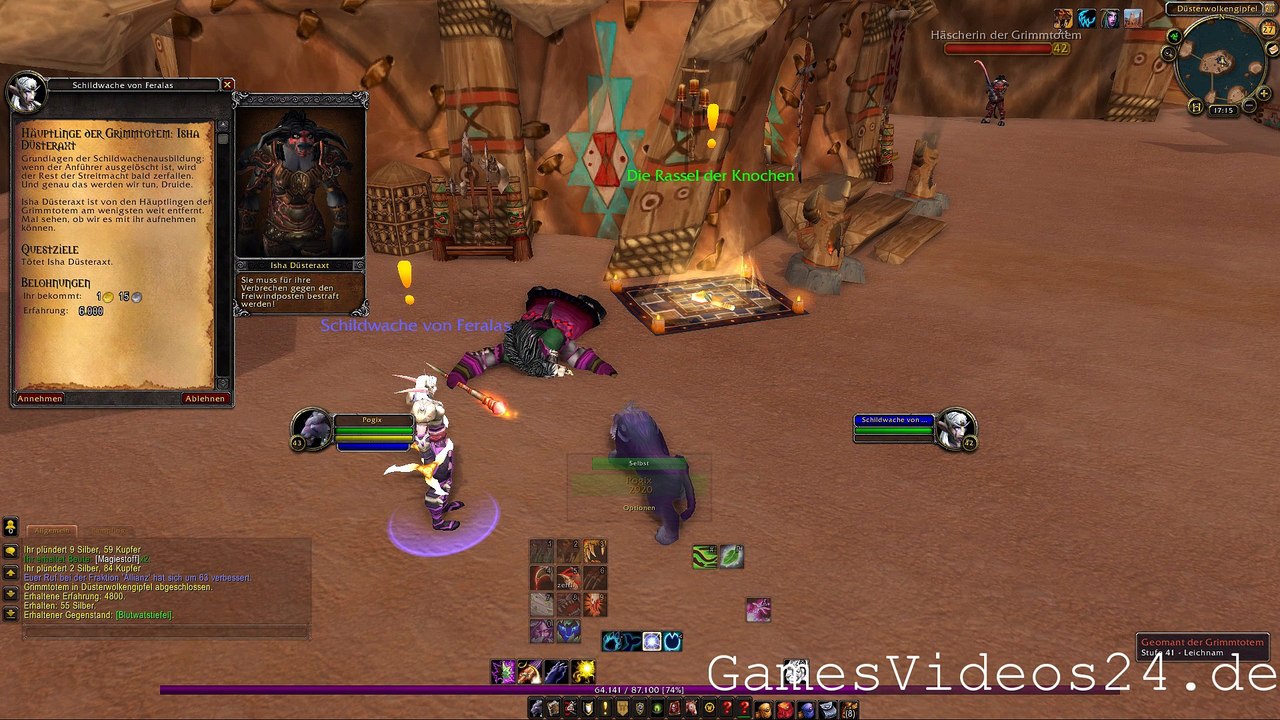 World of Warcraft Quest: Häuptlinge der Grimmtotem: Isha Düsteraxt