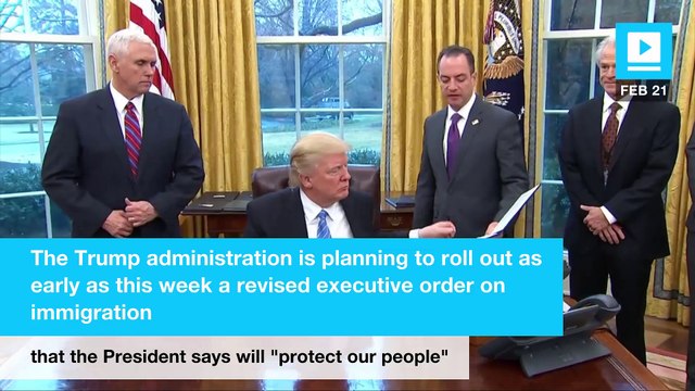 New Trump travel ban order nearing completion