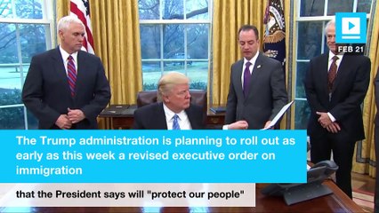 New Trump travel ban order nearing completion