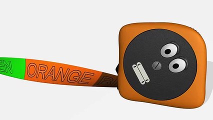 Learn Colors with Talking Tape Measure - Color Lesson for Toddlers