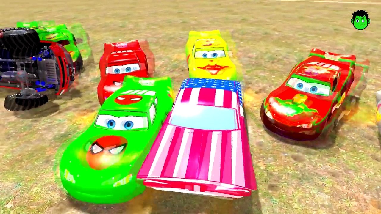 Monster Truck & Romane & McQueen Nursery Rhymes Captain Spiderman & IronMan Mickey Mouse K