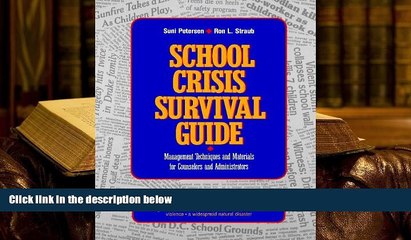 Audiobook  School Crisis Survival Guide: Management Techniques and Materials for Counselors and