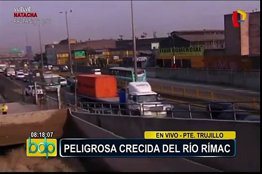 Aumenta caudal en Río Rímac: MML asegura que puentes no presentan riesgo en estructuras