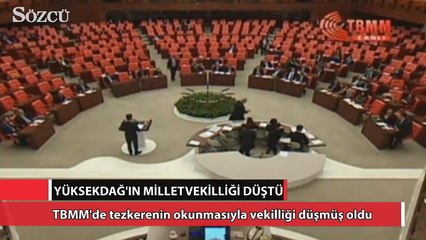 Yüksekdağ’ın milletvekilliği düştü